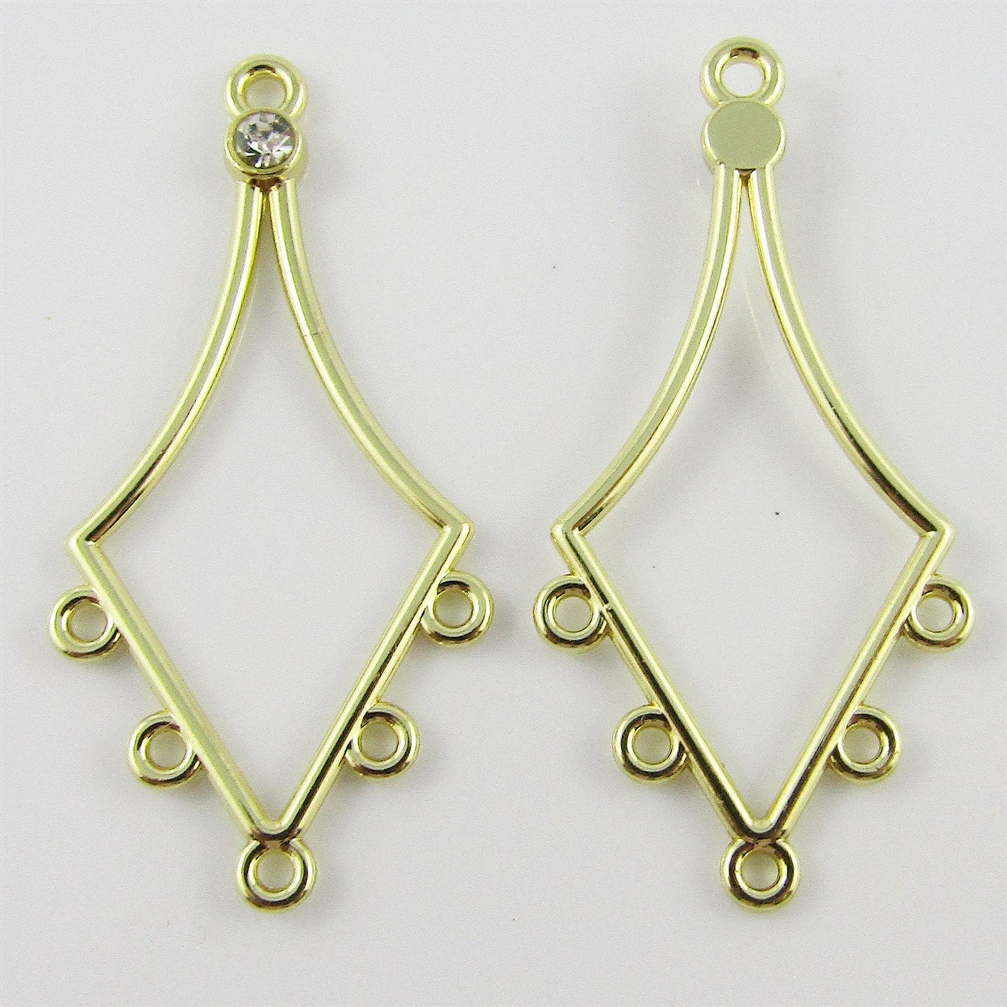 Bulk 10pcs Gold Rhinestone Arrow Charm Chandelier Connector Tassel Earrings etc