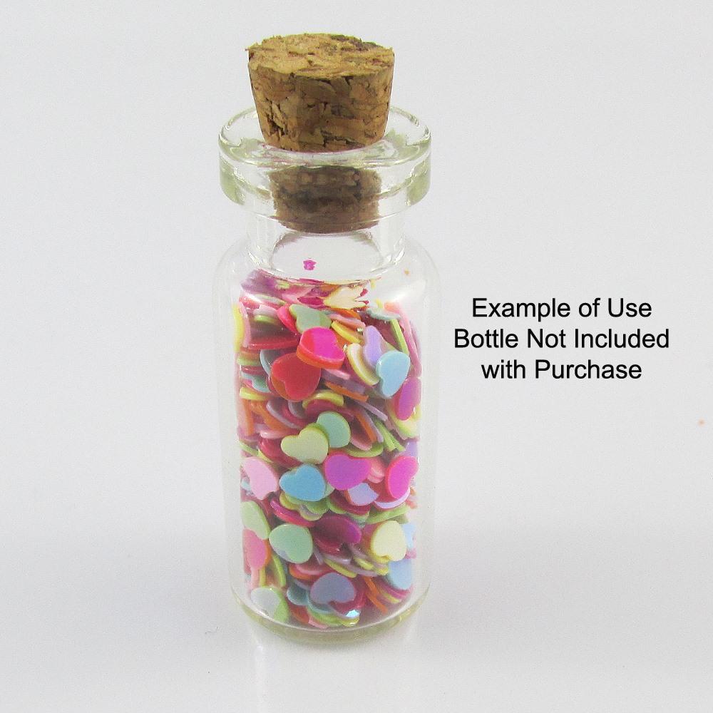 20g PVC Solid Heart Confetti Sprinkles For Confetti Cards, Wish Bottles etc