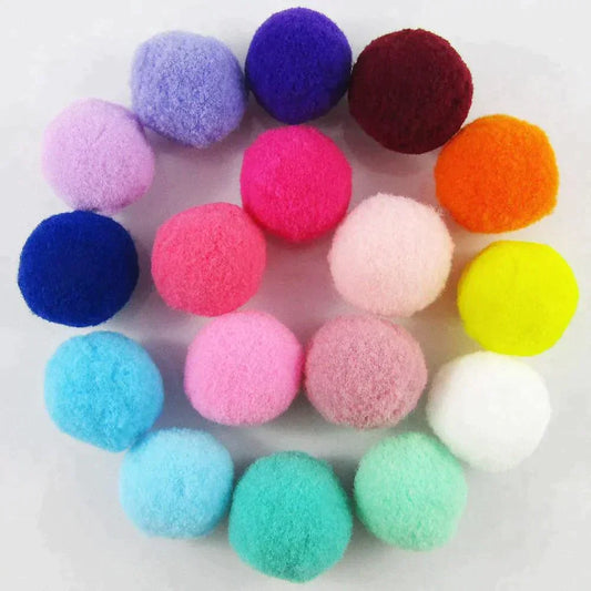 30pc 25mm Pom Pom Balls Earrings Keychains Hairclips Garlands & More 17 Colours