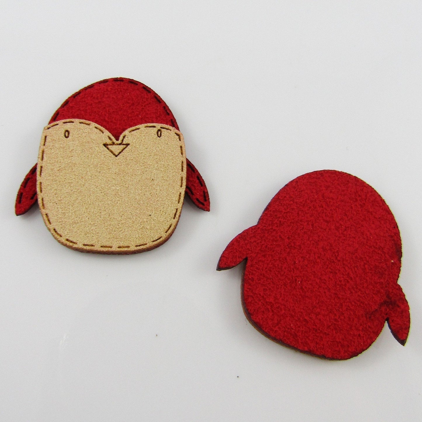 10pcs Bird Faux Suede Patch Craft Embellishment 35x36x3mm Hairclips & More