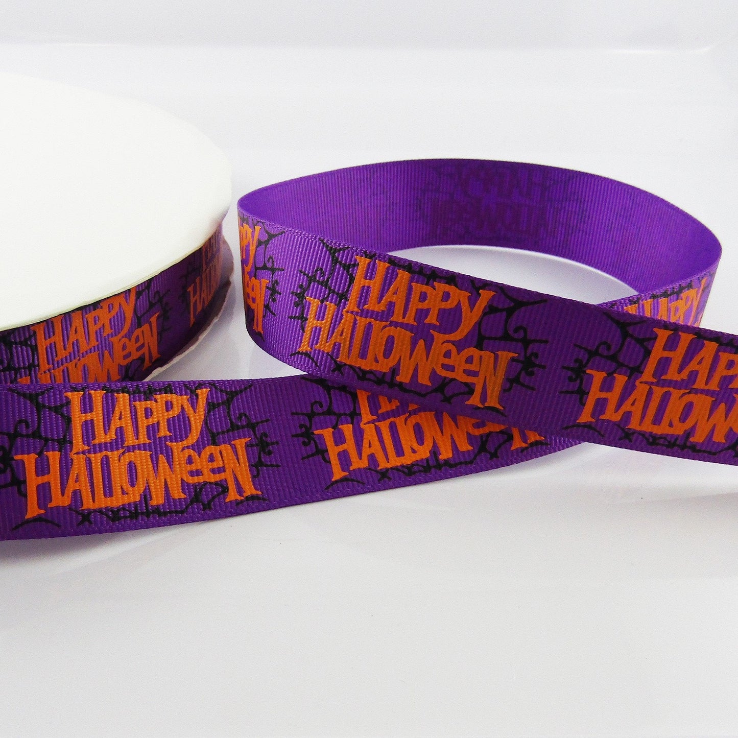 3metres Halloween Print Happy Halloween Grosgrain Ribbon 25mm Select Colour
