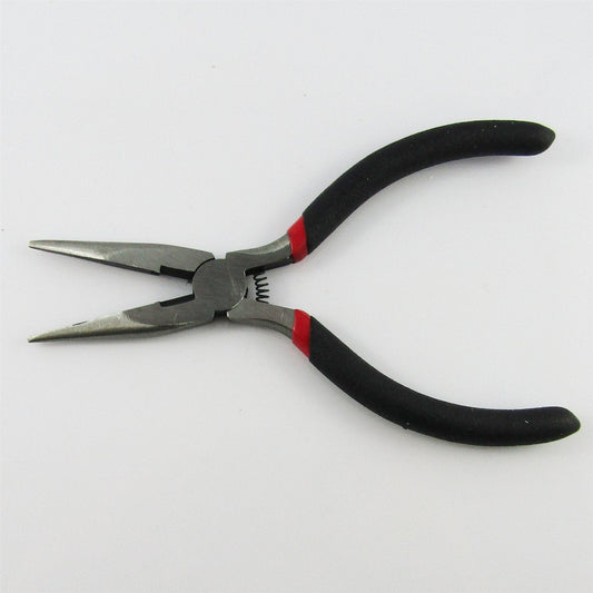 Craft & Jewellery Steel Spring Loaded Flat Nose Wire Cutter Pliers 135mm Black