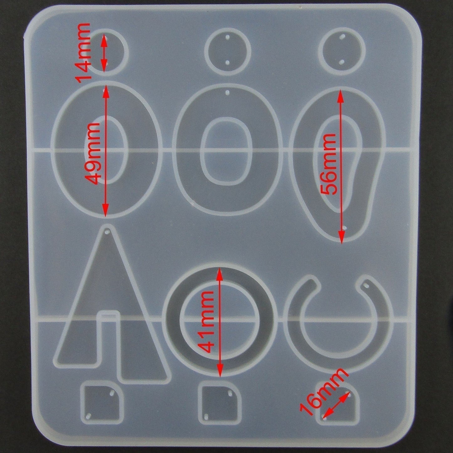 Mixed Bold Earring Component Shapes Silicone Casting Mould for Epoxy Resin