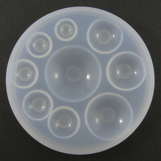 Mixed Sizes Half Round Dome Silicone Casting Mould for Epoxy Resin DIY Jewellery