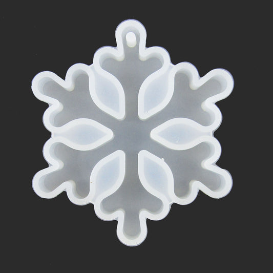 Winter Snowflake Pendant Silicone Casting Mould for Epoxy Resin