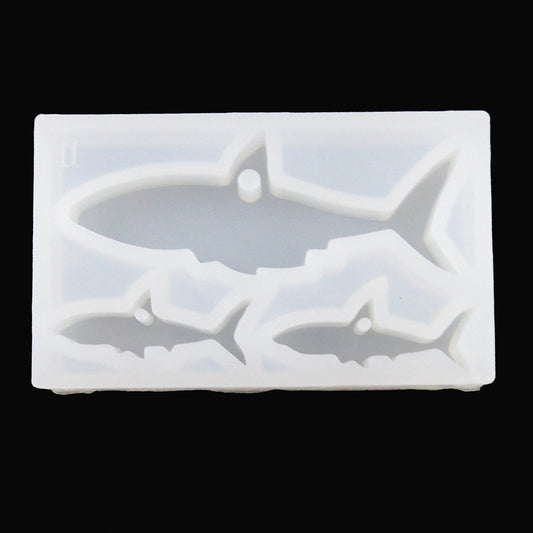 Shark Pendant Silicone Casting Mould for Epoxy Resin Earrings Necklace