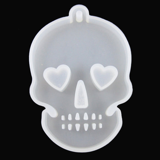 Day of the Dead Sugar Skull Pendant Silicone Casting Mould for Epoxy Resin