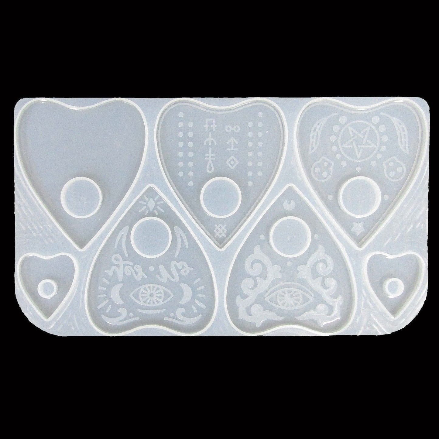 Mixed Ouija Planchette Silicone Casting Mould for Epoxy Resin