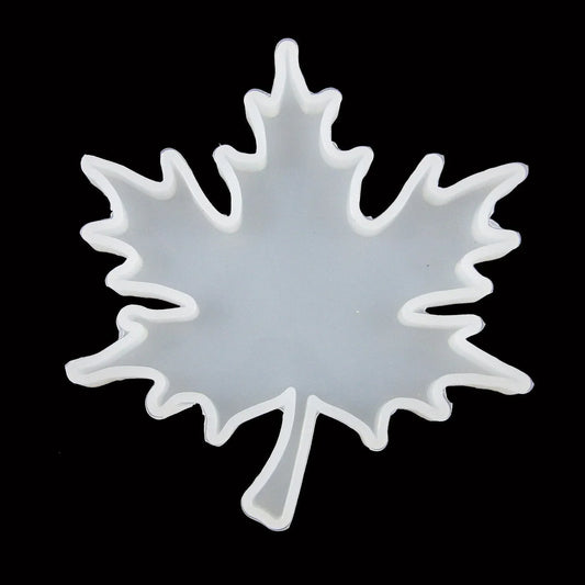 2pc set Coaster Small Maple Leaf Silicone Casting Mould for Epoxy Resin