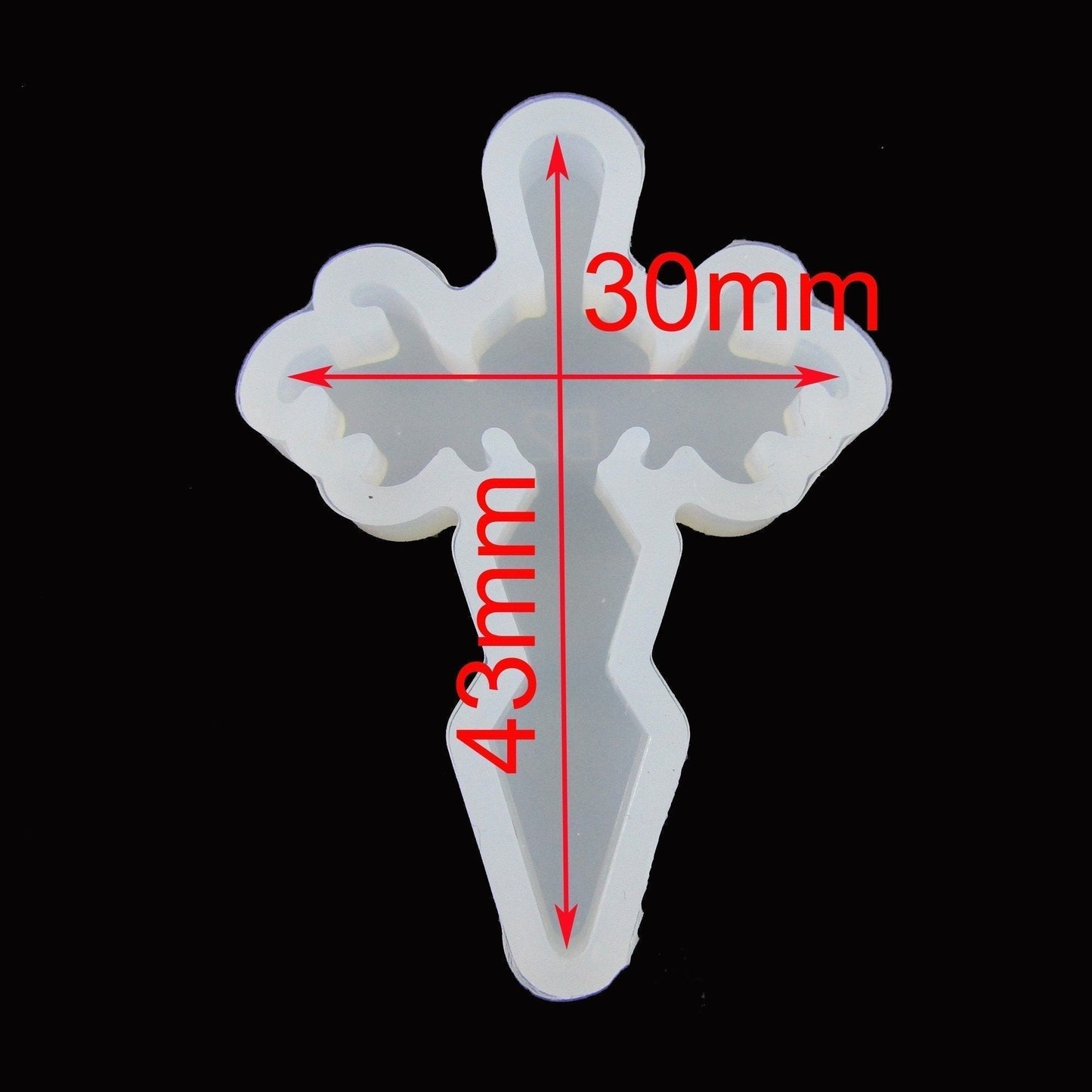 Angel Wing Cross Silicone Casting Mould for Epoxy Resin