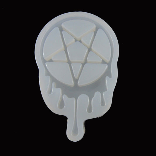 Dripping Wax Pentagram Seal Silicone Casting Mould for Epoxy Resin