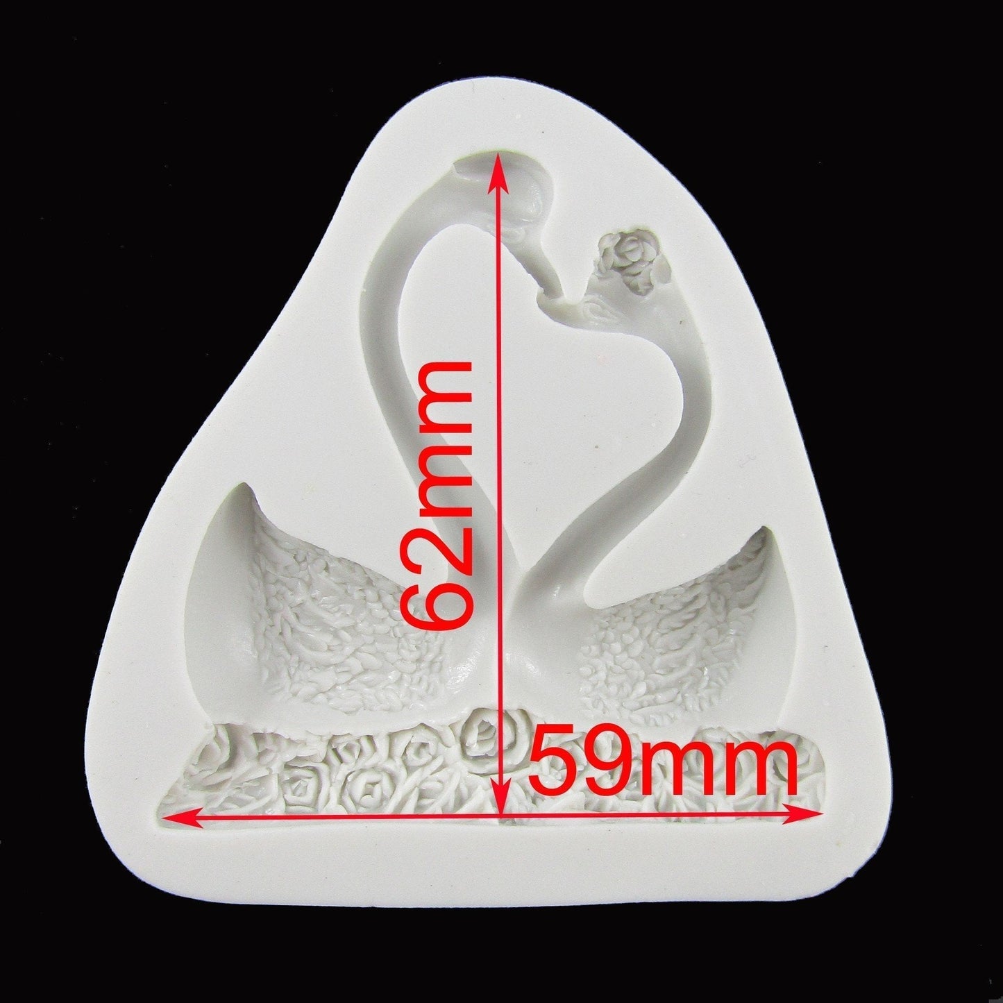 Swans FOOD GRADE Silicone Casting Mould Fondant Chocolate Soap Resin