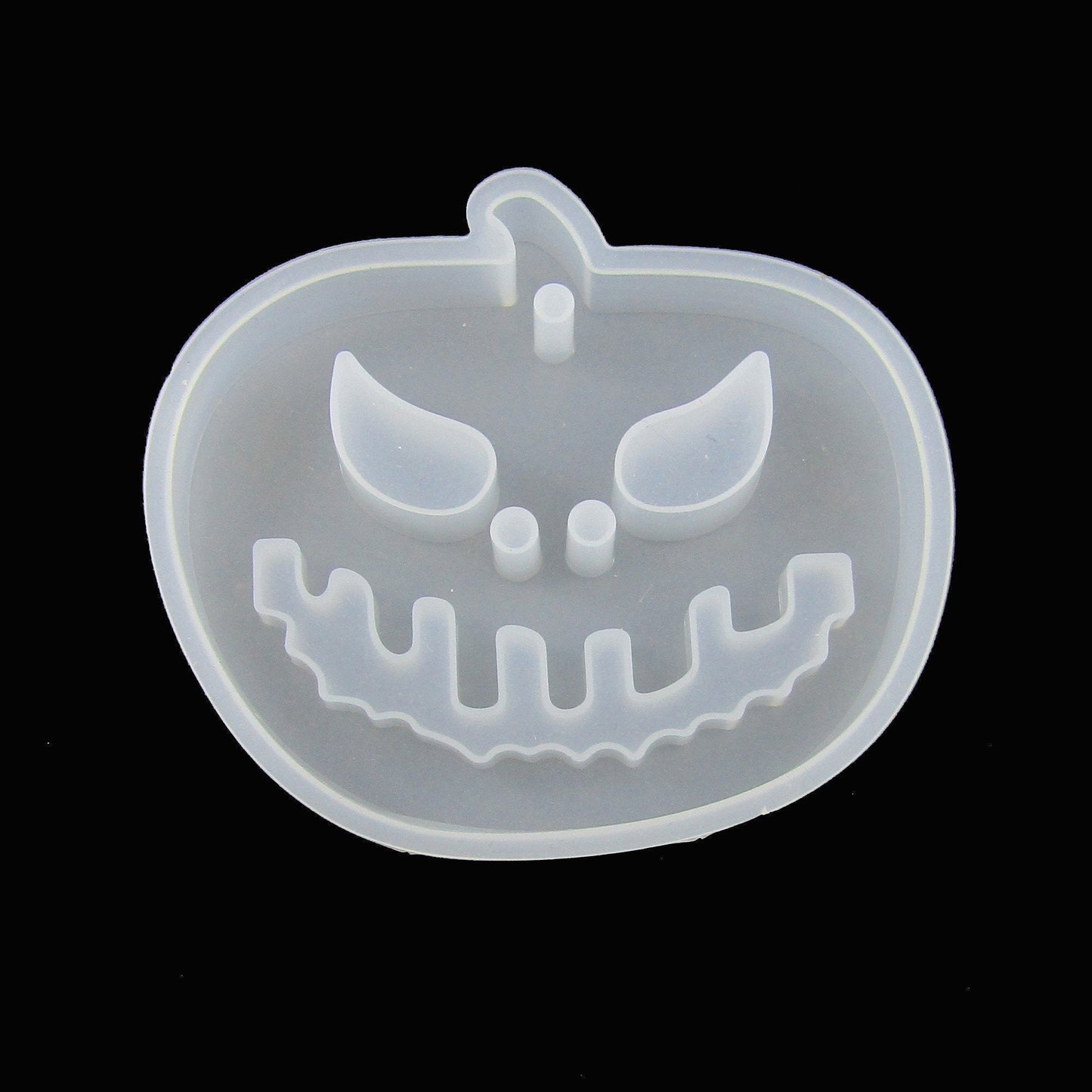 Halloween Jack-O-Lantern Pumpkin Pendant Silicone Casting Mould for Epoxy Resin