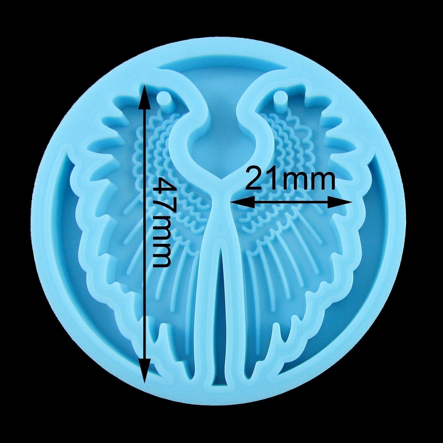 Angel Wings Pendant Earring Silicone Casting Mould for Epoxy Resin