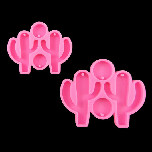 Cactus Drop Pendant Earring Silicone Mould for Epoxy Resin Select Size