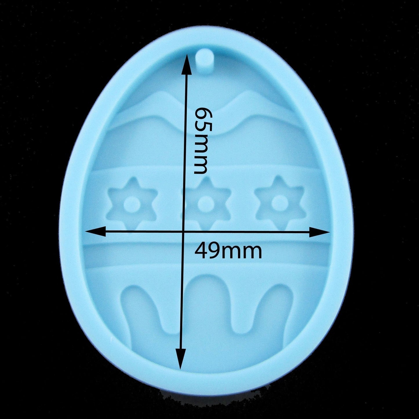 Easter Egg with Flower Pendant FOOD GRADE Silicone Mould Fondant Chocolate Soap Resin