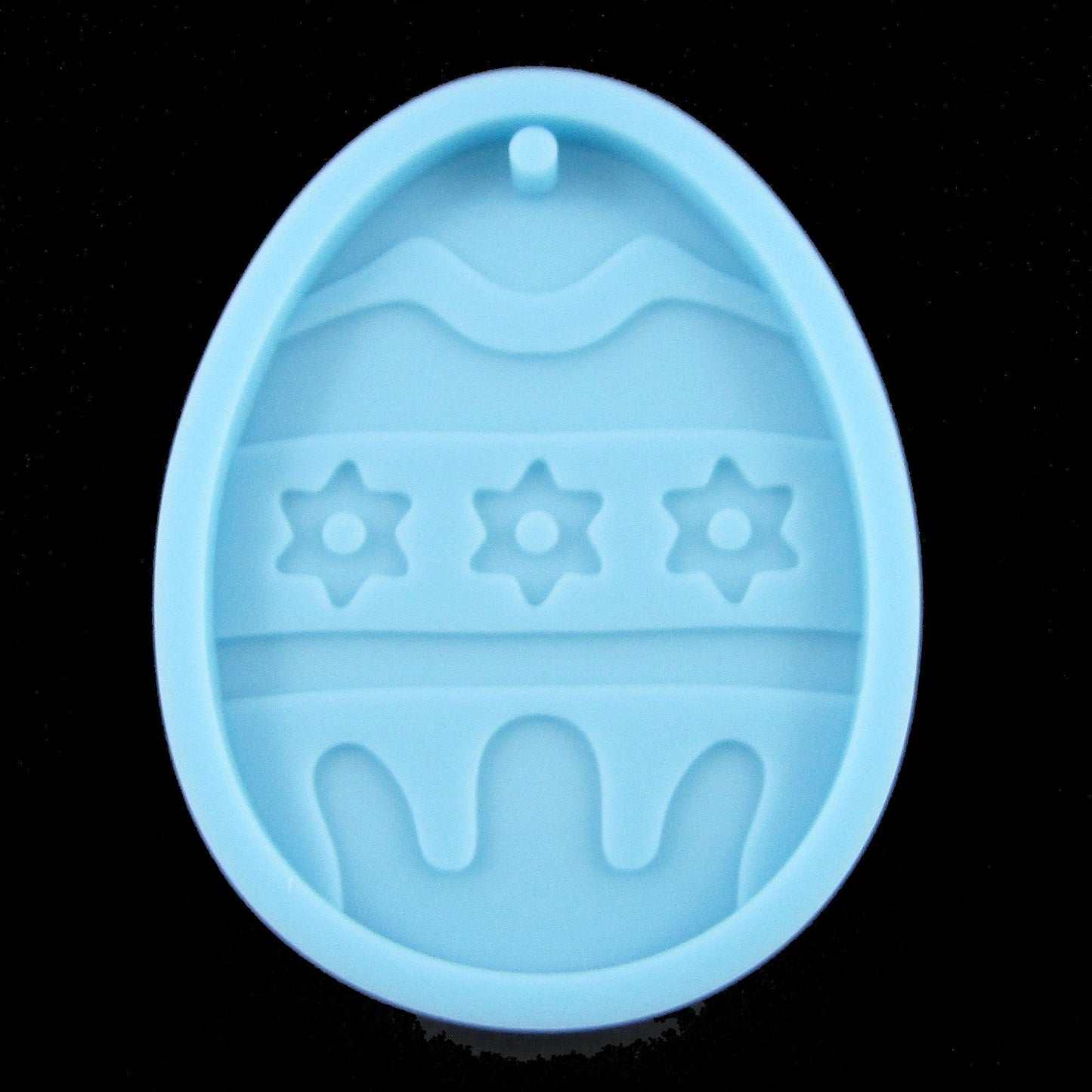 Easter Egg with Flower Pendant FOOD GRADE Silicone Mould Fondant Chocolate Soap Resin