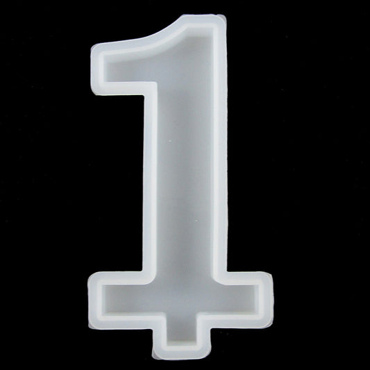 DIY Candle Birthday Number 1 Silicone Casting Mould for Epoxy Resin