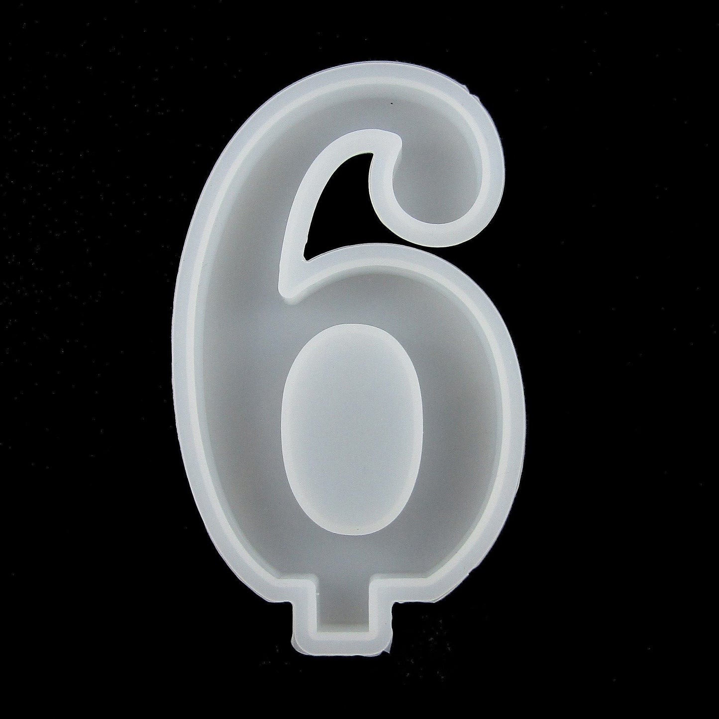 DIY Candle Birthday Number 6 Silicone Casting Mould for Epoxy Resin