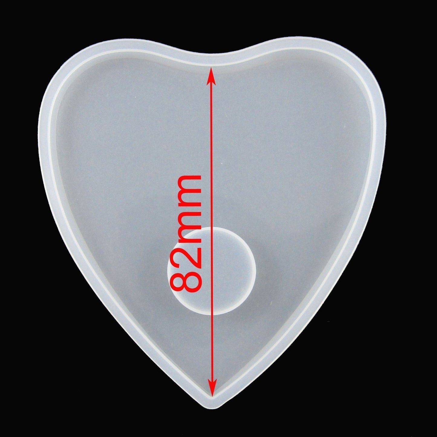 Plain Ouija Planchette Silicone Casting Mould for Epoxy Resin