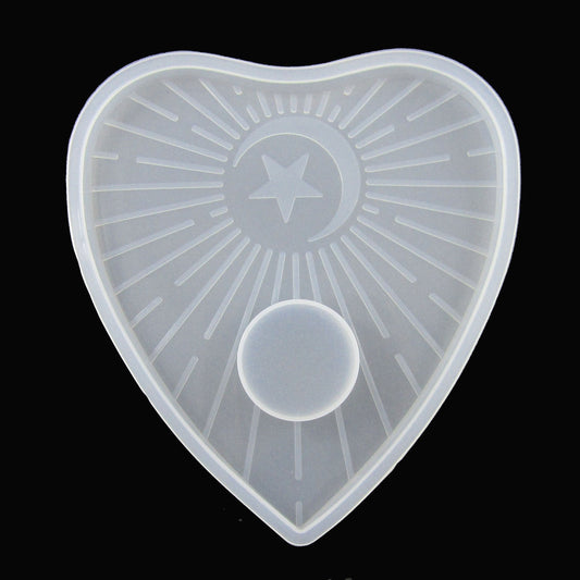 Moon Star Ouija Planchette Silicone Casting Mould for Epoxy Resin