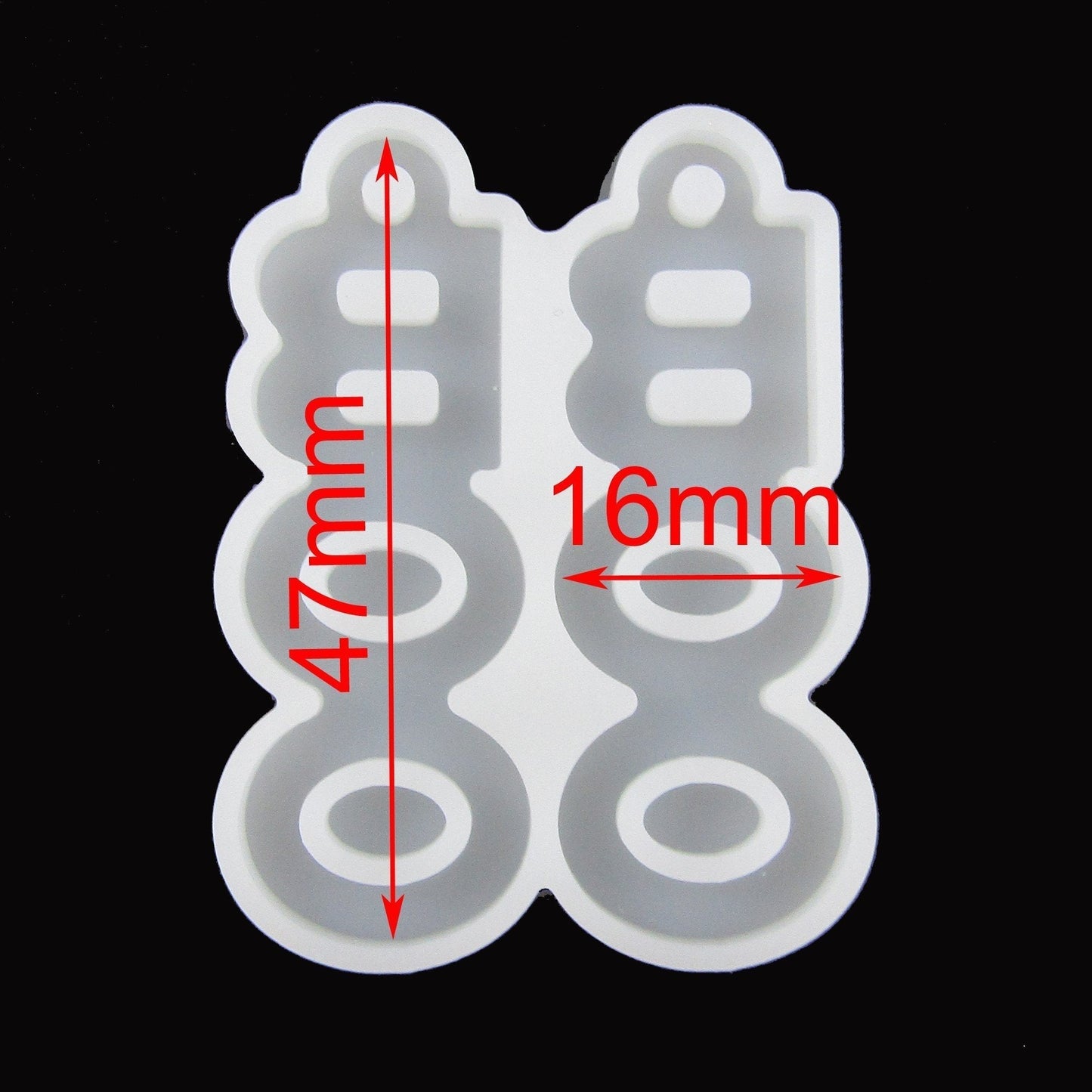 BOO Halloween Pendant Silicone Casting Mould for Epoxy Resin