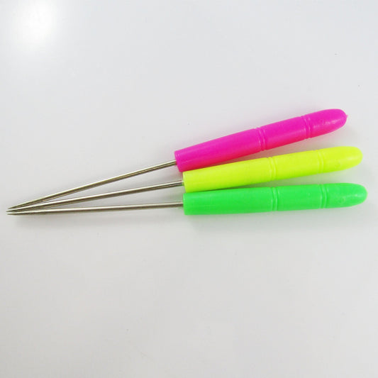Awl Pricker Sewing Tool 3pc set Plastic Handle Mixed Colour Stitching Craft
