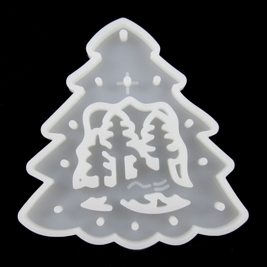 Christmas Tree Pendant Silicone Mould for Epoxy Resin