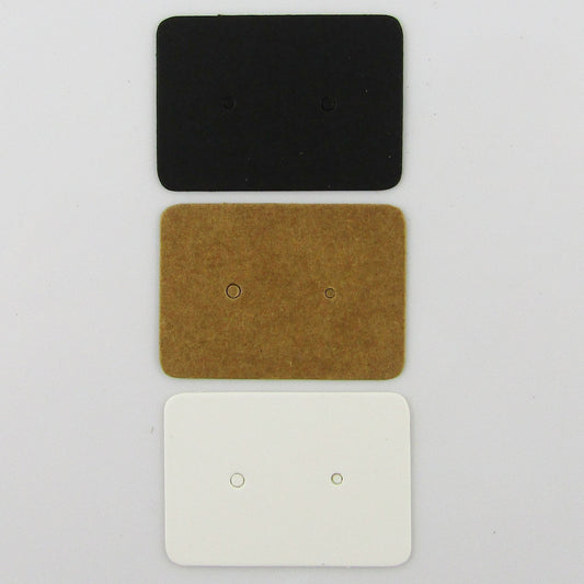 Bulk 100pc Stud Earring Jewelry Display Card 35x25mm select colour