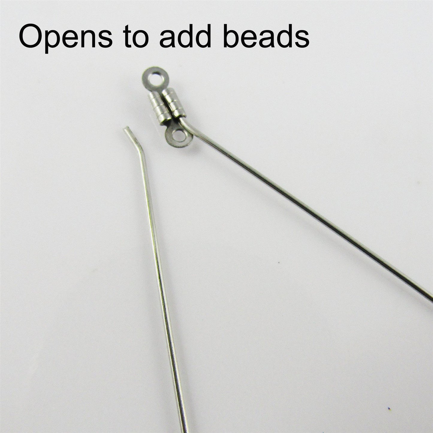 Bulk 10pcs Wire Kite Earring Component / Pendant SSteel 40mm Add Beads & Charms