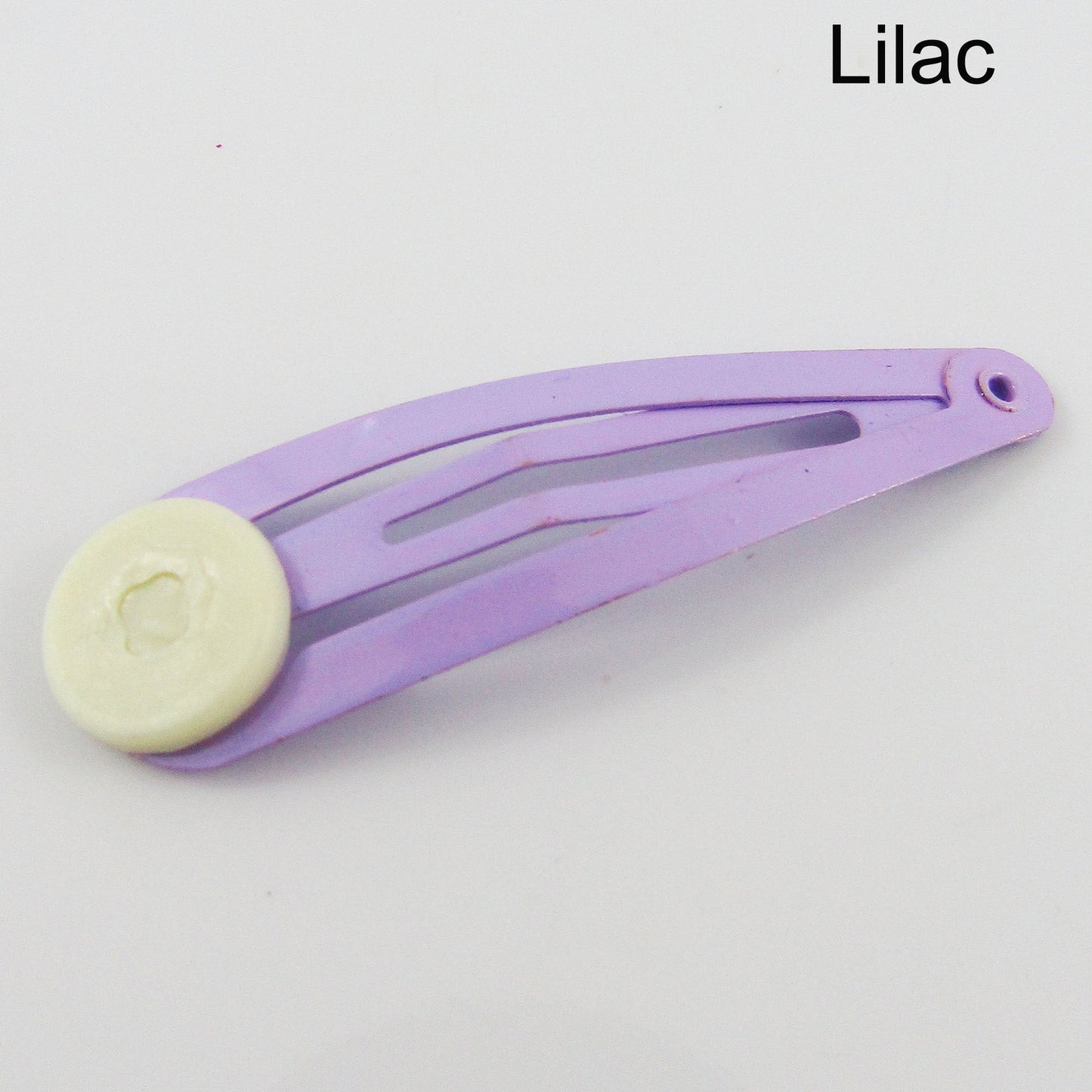 Bulk 10pcs Painted Snap Hair Clip Finding with Acrylic Glue Pad Pick Colour