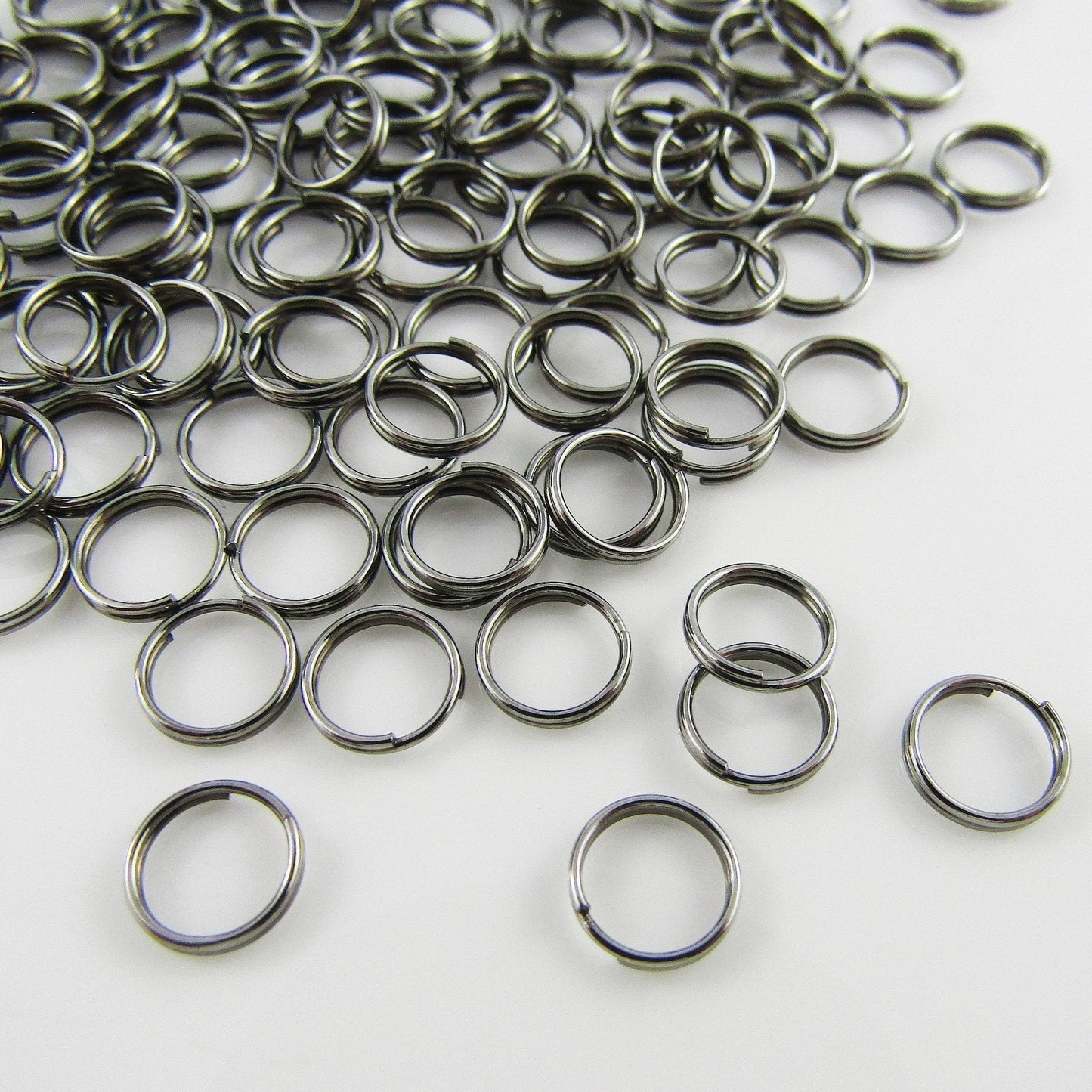 Bulk 235pcs Gunmetal Split Rings Craft Findings 7mmx1.4mm
