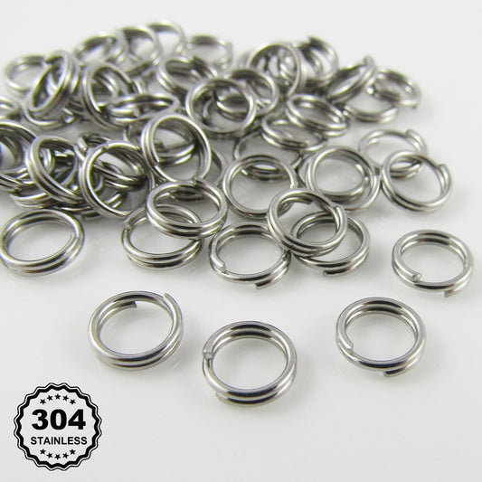 Bulk 200pcs Stainless Steel 6mm x 0.7mm Split Rings Findings Craft