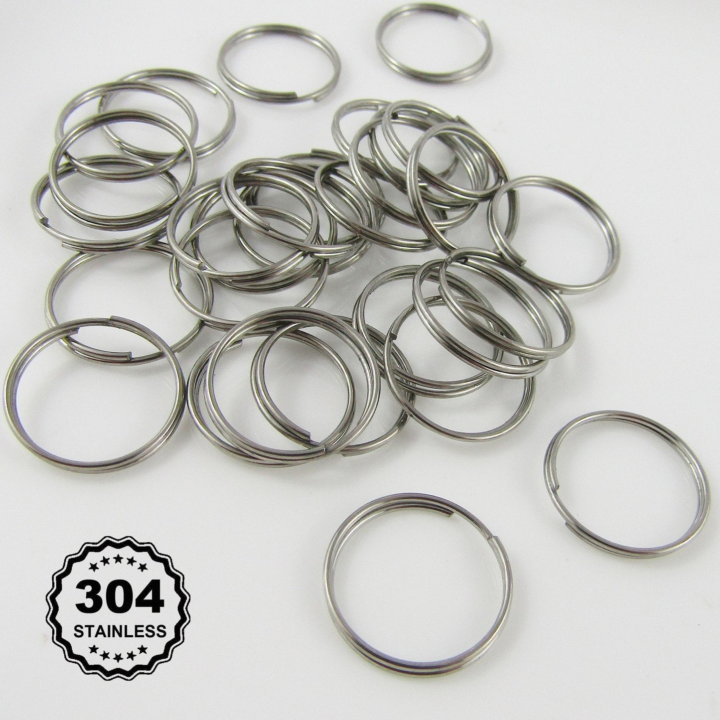 Bulk 80pcs Stainless Steel 14mm x 0.7mm Split Rings Findings Craft