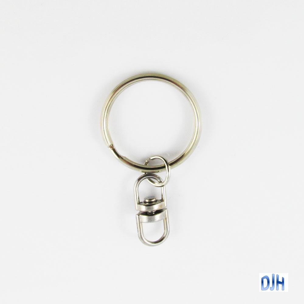 Bulk Keychain Key Ring Findings Keyring Swivel 25mm Split Ring Select Qty
