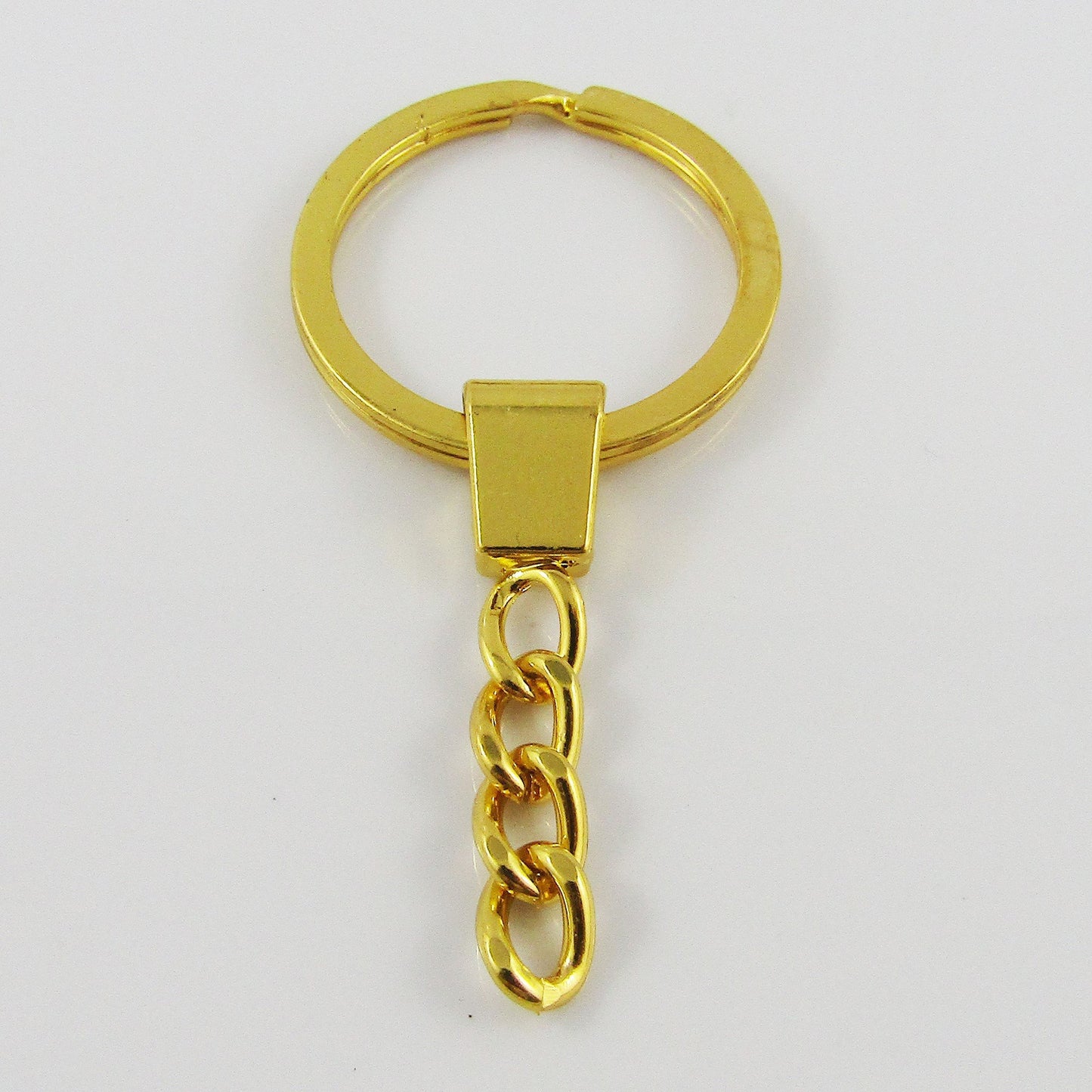 Bulk Key Ring Keychain Findings Split Ring Keyring Gold 62mm x 30mm Select Qty