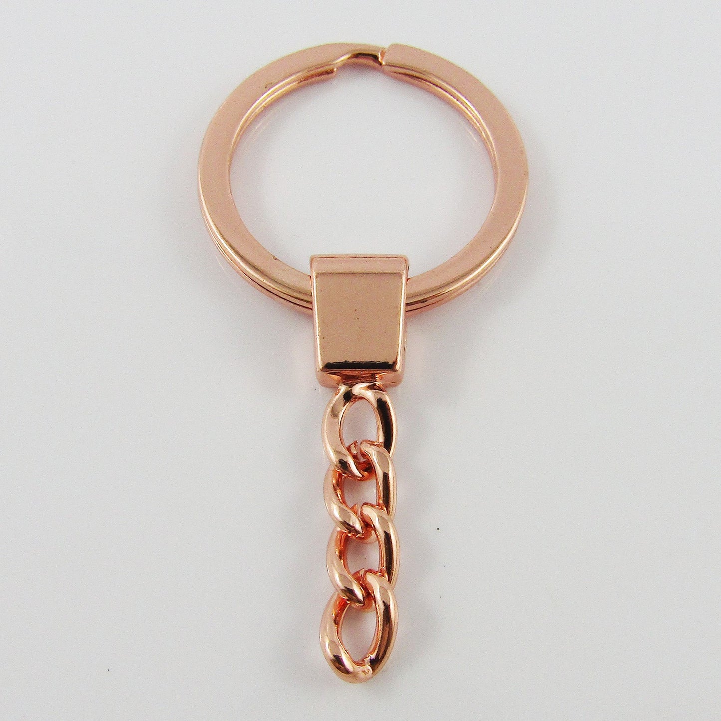 Bulk Key Ring Keychain Findings Rose Gold Keyring Craft 62mm x 30mm Select Qty