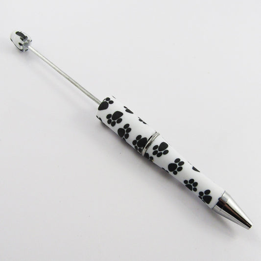 Blank DIY Paw Print Beadable Pen 144mm Personalised Gift Idea Select Qty