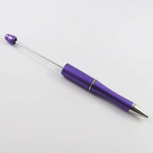 Blank DIY Purple Stardust Acrylic Beadable Pen 144mm Personalised Gift Idea