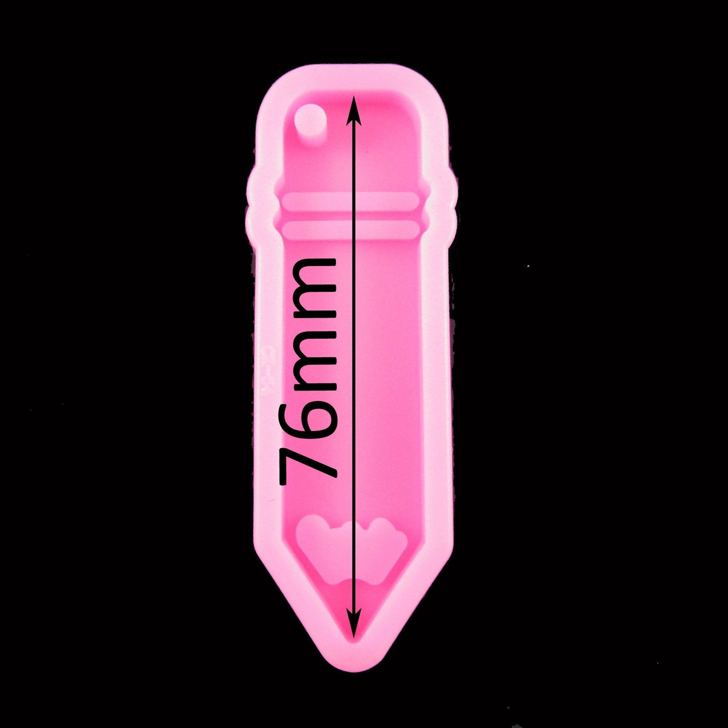 Teacher Back to School Pencil Pendant Keychain Silicone Mould for Epoxy Resin