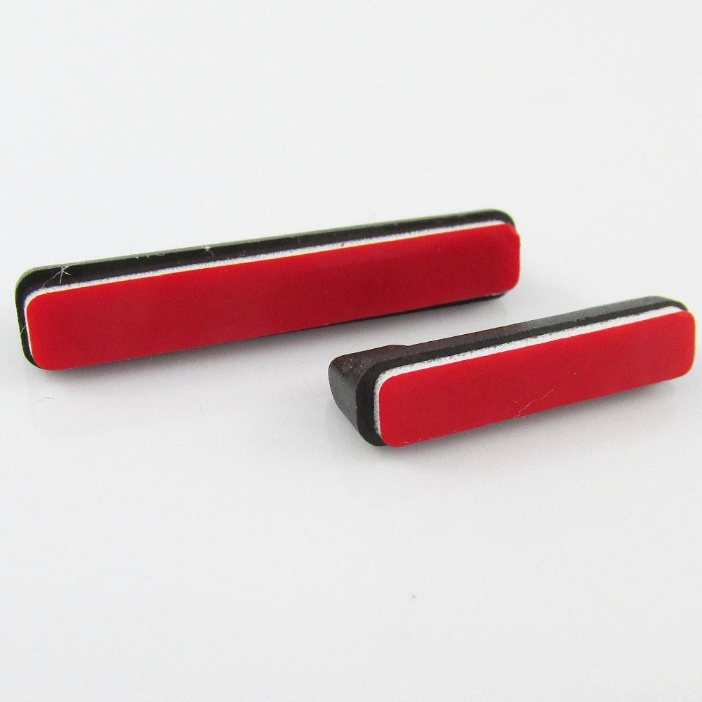 Bulk 20pk DIY Bar Pin Brooch Finding with Adhesive Base Acrylic Select Size
