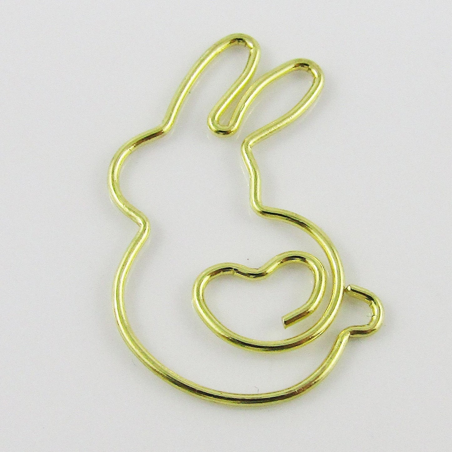6pcs Gold Rabbit Easter Bunny Paper Clip Photo Clip 31x24mm Journal Scrapbook