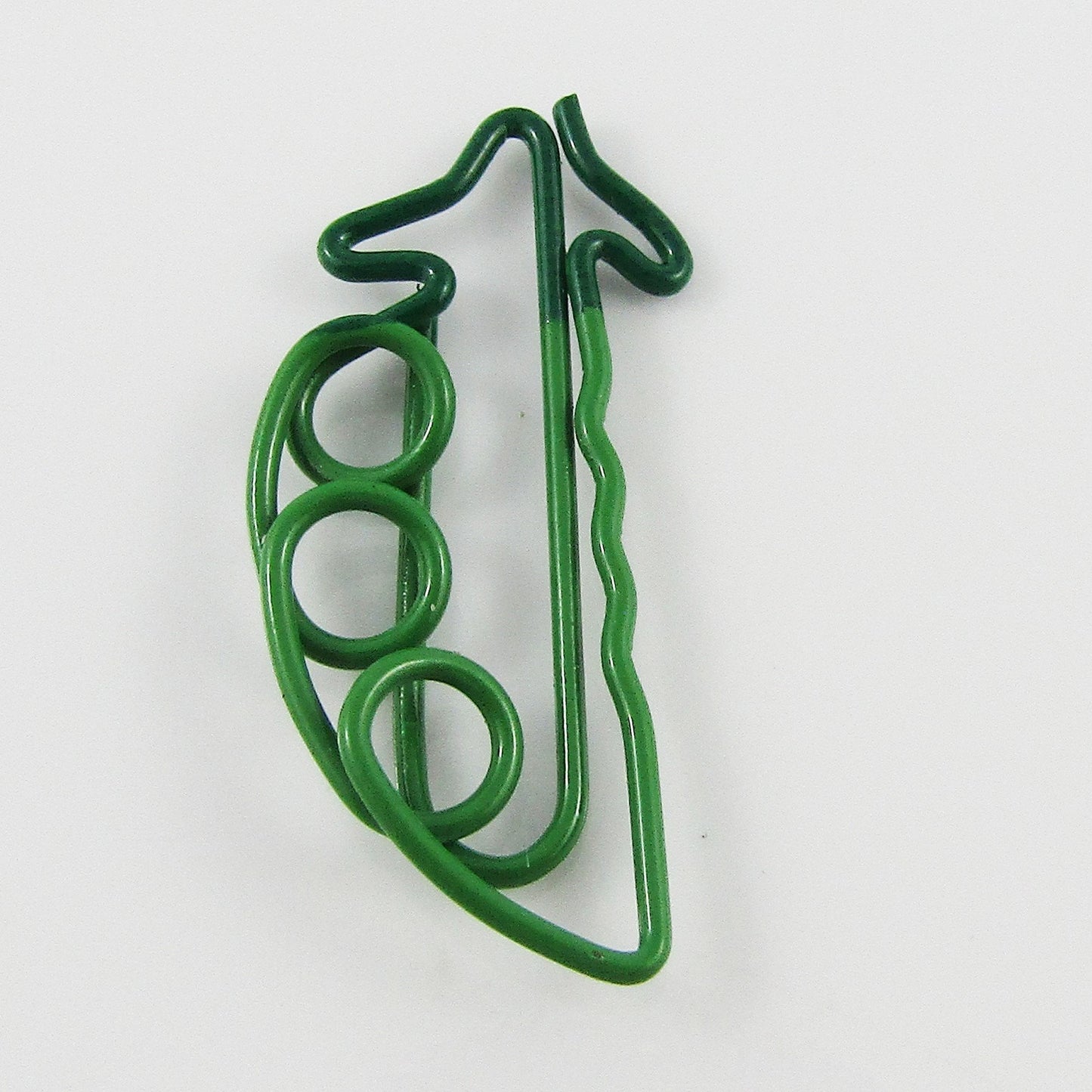 6pcs Pea Pod Vegetable Novelty Paper Clip Photo Clip 30x15mm Journal Scrapbook