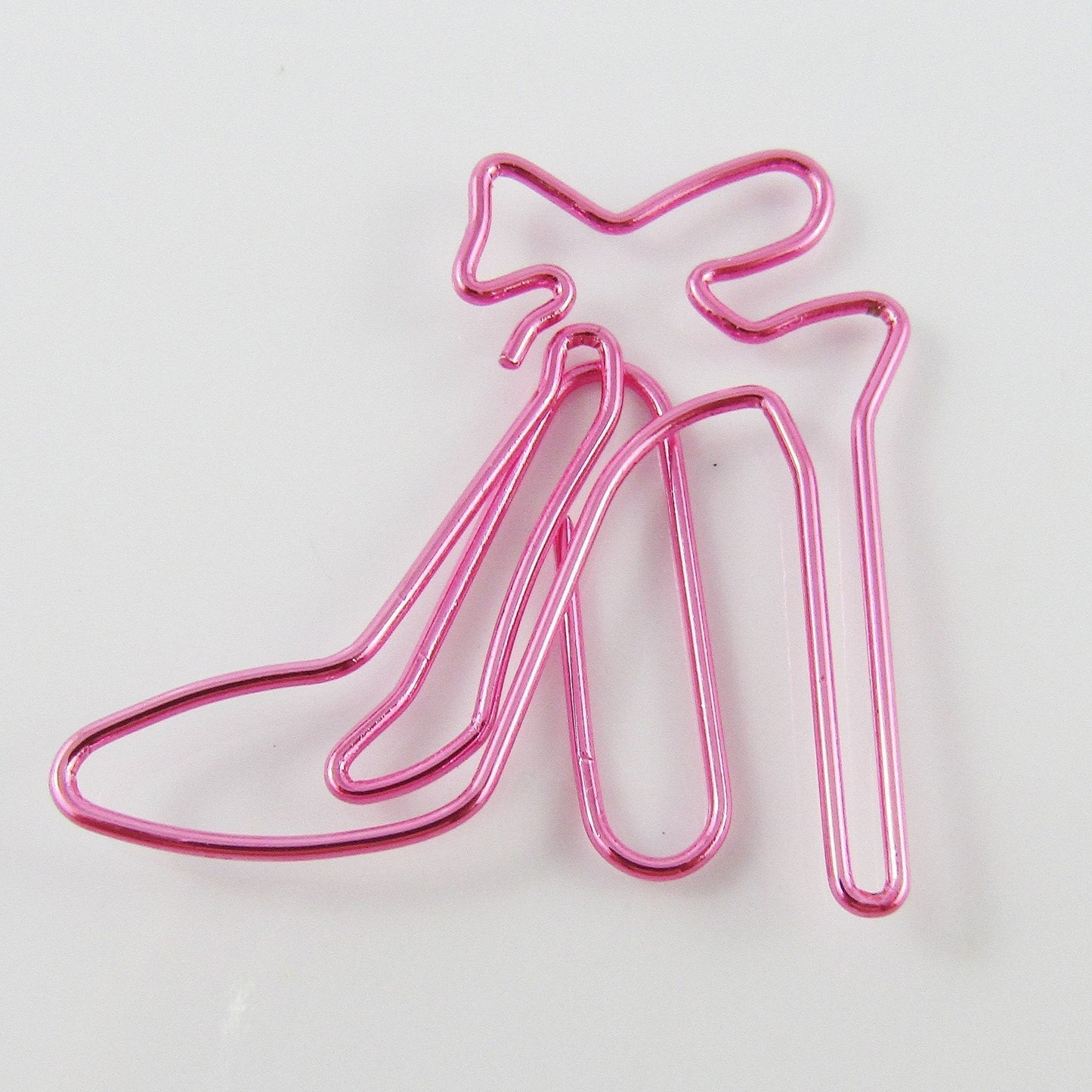 6pcs Princess Shoe Novelty Paper Clip Photo Clip 37x35mm Journal Scrapbook