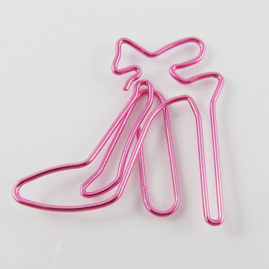 6pcs Princess Shoe Novelty Paper Clip Photo Clip 37x35mm Journal Scrapbook
