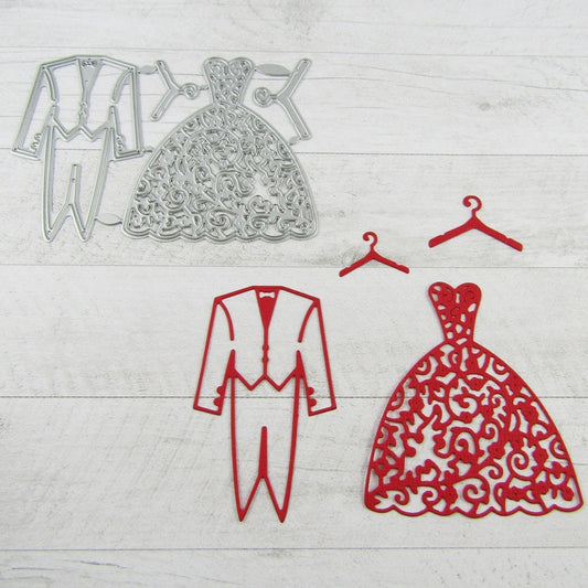 Couple Wedding Bride Groom Cutting Die Carbon Steel Scrapbooking Card Making etc