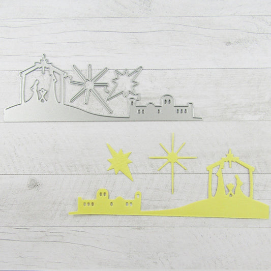 Christmas Nativity Scene Cutting Die Carbon Steel Scrapbooking Card Making etc