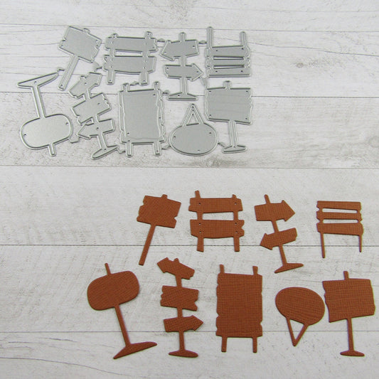 Signposts Cutting Die Carbon Steel Scrapbooking Card Making etc