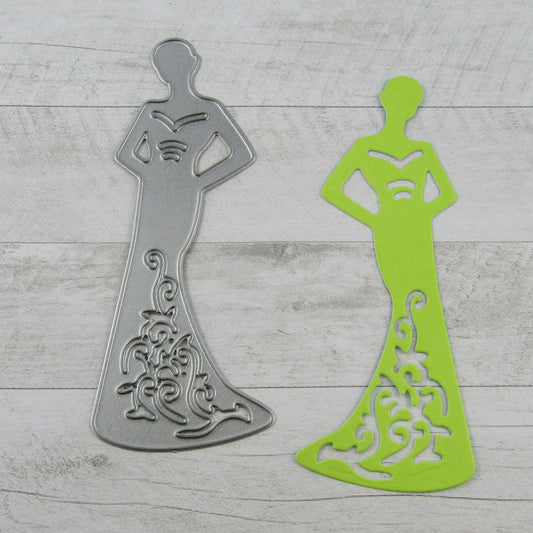 Wedding Modern Bride Cutting Die Carbon Steel Scrapbooking Card Making etc