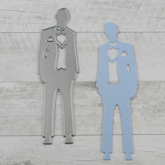 Wedding Classic Groom Cutting Die Carbon Steel Scrapbooking Card Making etc